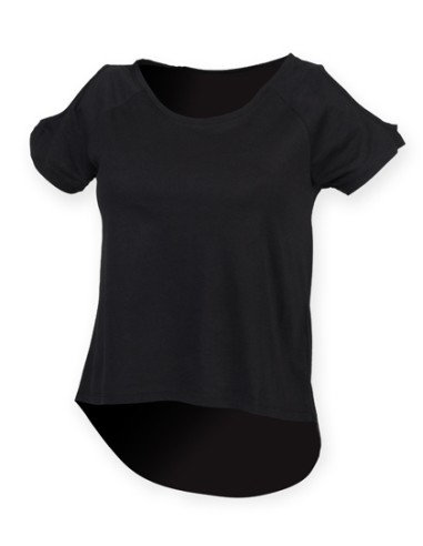 S-SK233-Womens Drop Tail T